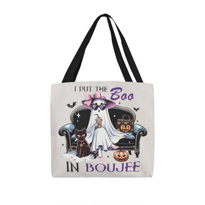 Halloween Tote Bag - I Put the Boo in the Boujee