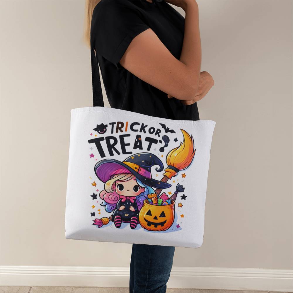 Trick or Treat Little Witch Halloween Tote Bag