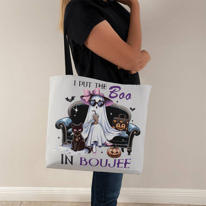 Halloween Tote Bag - I Put the Boo in the Boujee