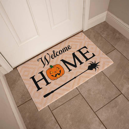 Halloween Welcome Home Rubber Backed Doormat