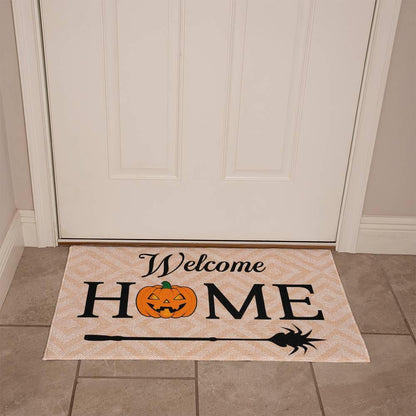 Halloween Welcome Home Rubber Backed Doormat