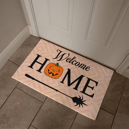 Halloween Welcome Home Rubber Backed Doormat