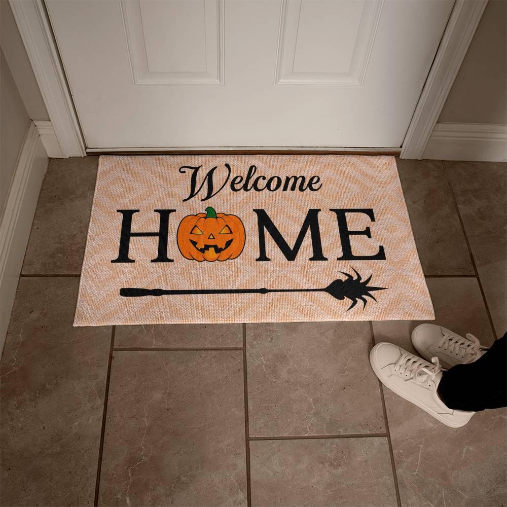 Halloween Welcome Home Rubber Backed Doormat