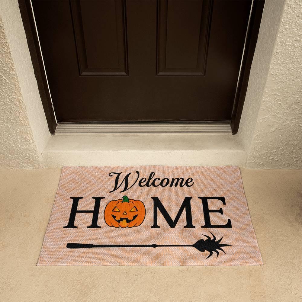 Halloween Welcome Home Rubber Backed Doormat