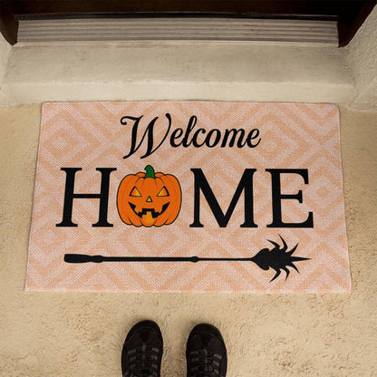 Halloween Welcome Home Rubber Backed Doormat