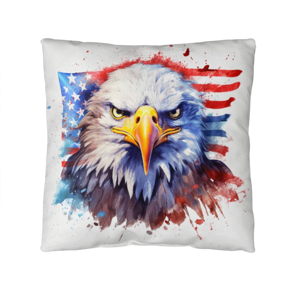 Eagle Patriotic Indoor-Outdoor Pillow