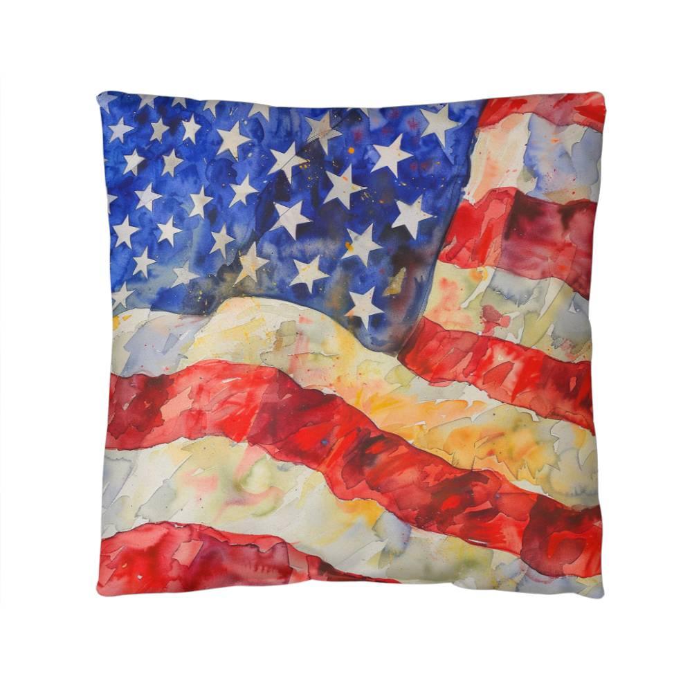 Old Glory American Flag Patriotic Indoor-Outdoor Home Decor Pillow