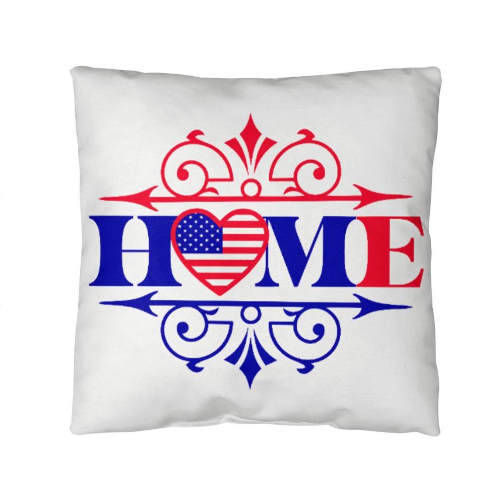 Home Patriotic Indoor-Outdoor Pillow