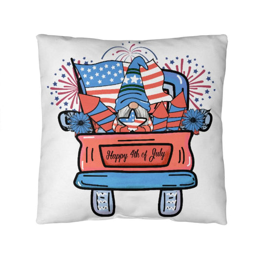 July Gnome Patriotic Comfy Indoor-Outdoor Pillow