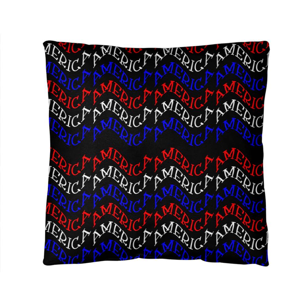 America Patriotic Home Decor Indoor-Outdoor Polyester Printed Pillow