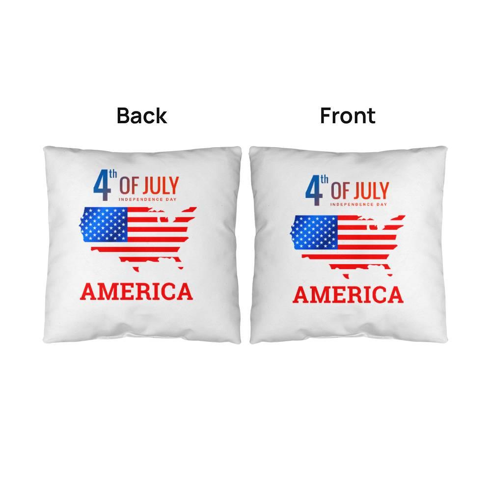 Fourth of July in America Comfy Indoor-Outdoor Pillow