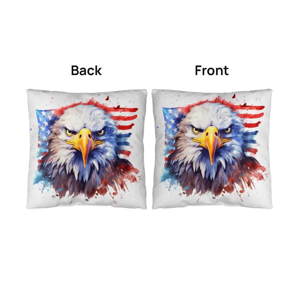 Patriotic Eagle Comfy Indoor-Outdoor Pillow