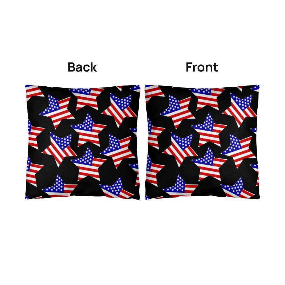 America Stars Patriotic Indoor-Outdoor Pillow