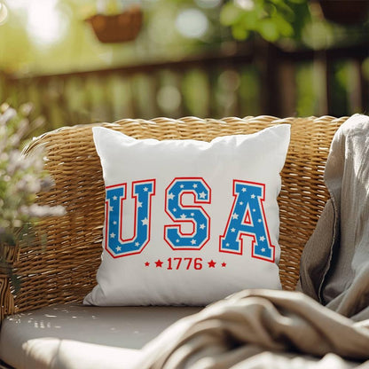 USA 1776 Patriotic Indoor-Outdoor Pillow