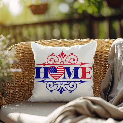 Home Patriotic Indoor-Outdoor Pillow