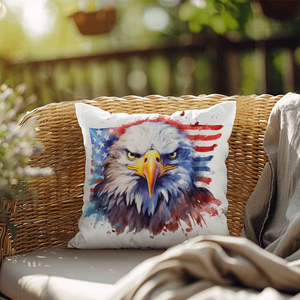 Patriotic Eagle Comfy Indoor-Outdoor Pillow