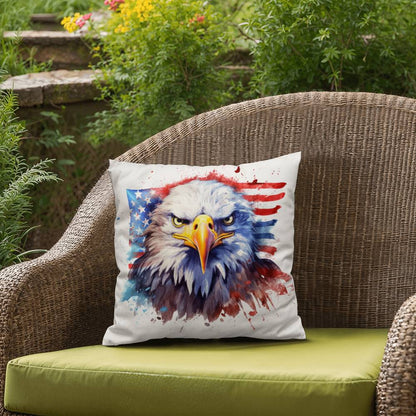 Eagle Patriotic Indoor-Outdoor Pillow