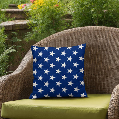 American Flag Stars and Stripes Patriotic Indoor-Outdoor Pillow