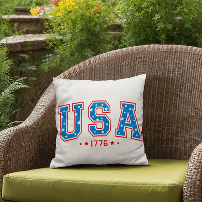 USA 1776 Patriotic Indoor-Outdoor Pillow