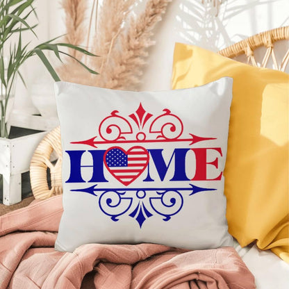 Home Patriotic Indoor-Outdoor Pillow