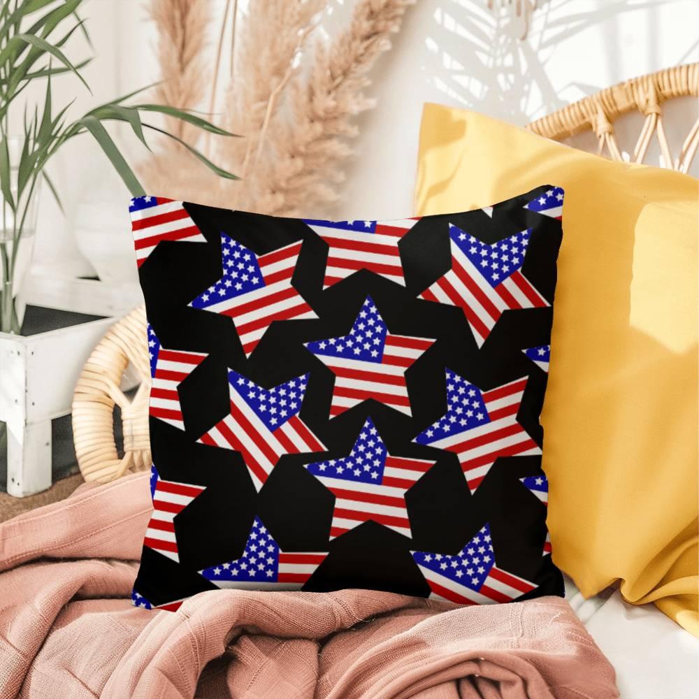 America Stars Patriotic Indoor-Outdoor Pillow