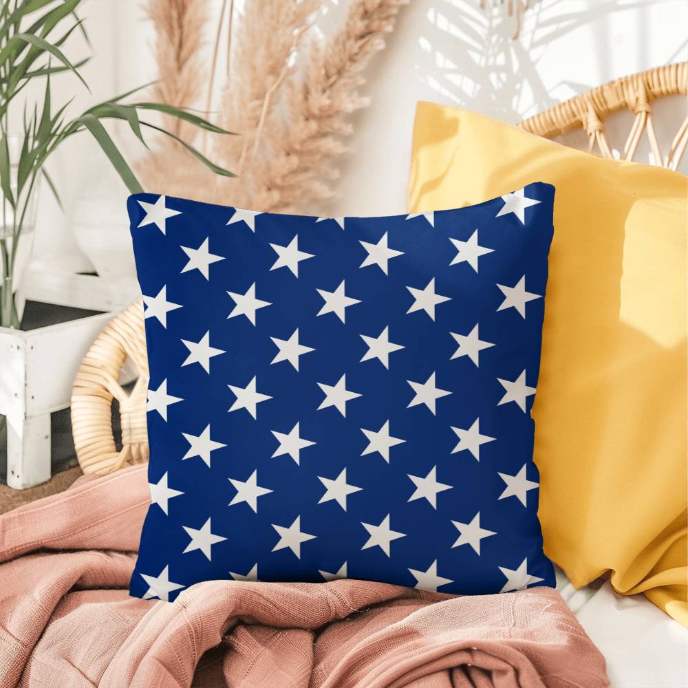 American Flag Stars and Stripes Patriotic Indoor-Outdoor Pillow