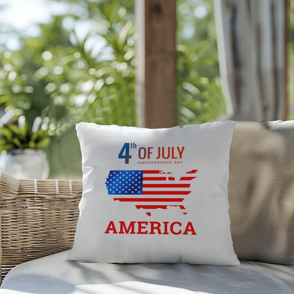 Fourth of July in America Comfy Indoor-Outdoor Pillow