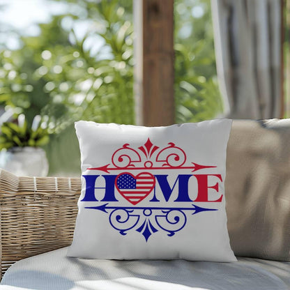 Home Patriotic Indoor-Outdoor Pillow