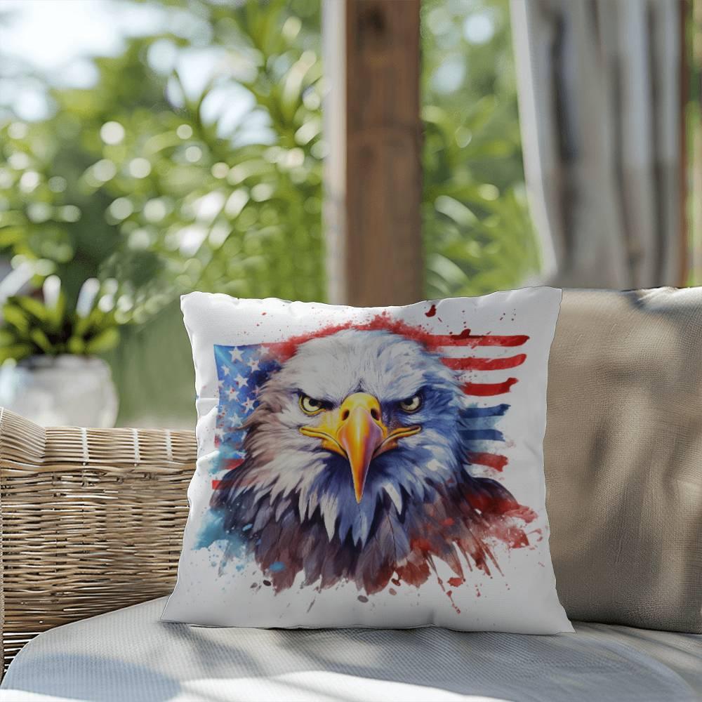 Patriotic Eagle Comfy Indoor-Outdoor Pillow