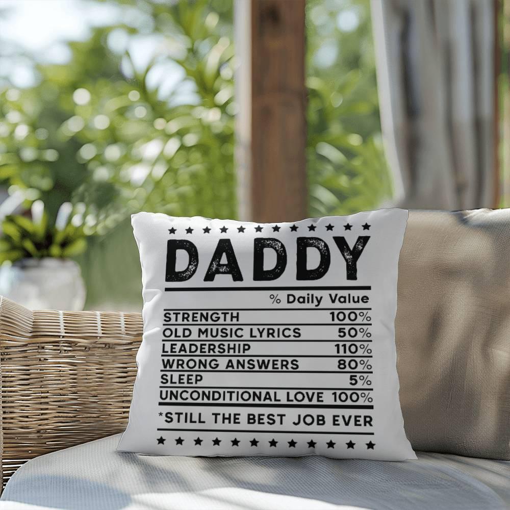 Daddy Recipe Comfy Indoor-Outdoor Pillow