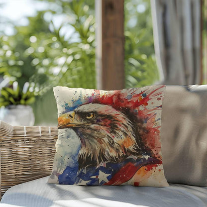 Patriotic Eagle Home Decor Indoor-Outdoor Pillow