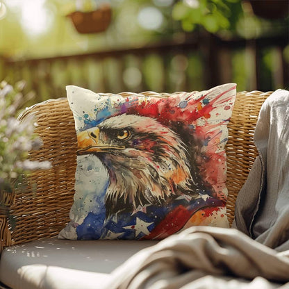 Patriotic Eagle Home Decor Indoor-Outdoor Pillow