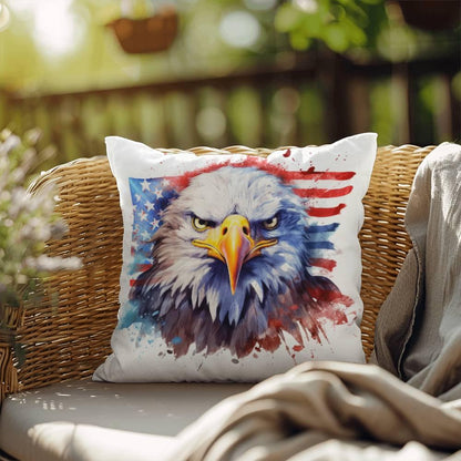 Patriotic Eagle Comfy Indoor-Outdoor Pillow