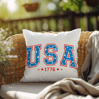 USA 1776 Patriotic Indoor-Outdoor Pillow