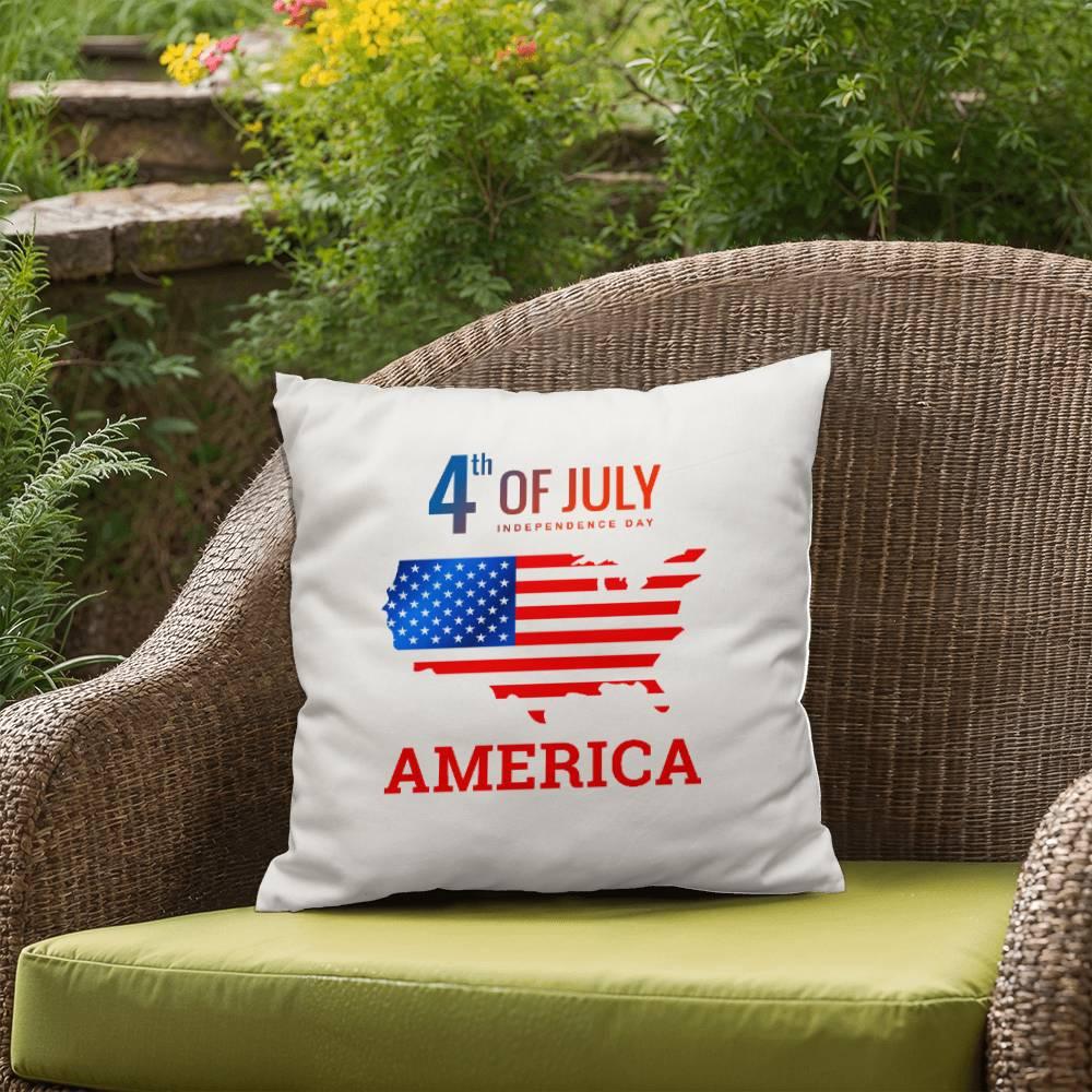 Fourth of July in America Comfy Indoor-Outdoor Pillow