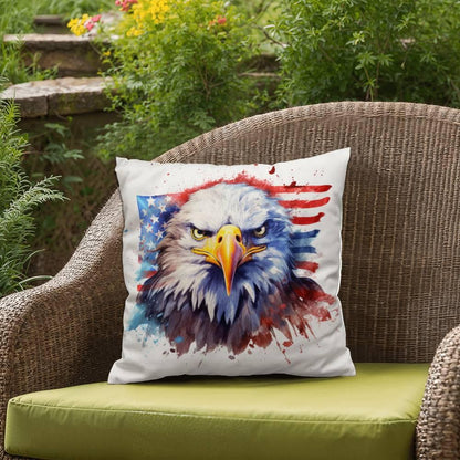 Patriotic Eagle Comfy Indoor-Outdoor Pillow