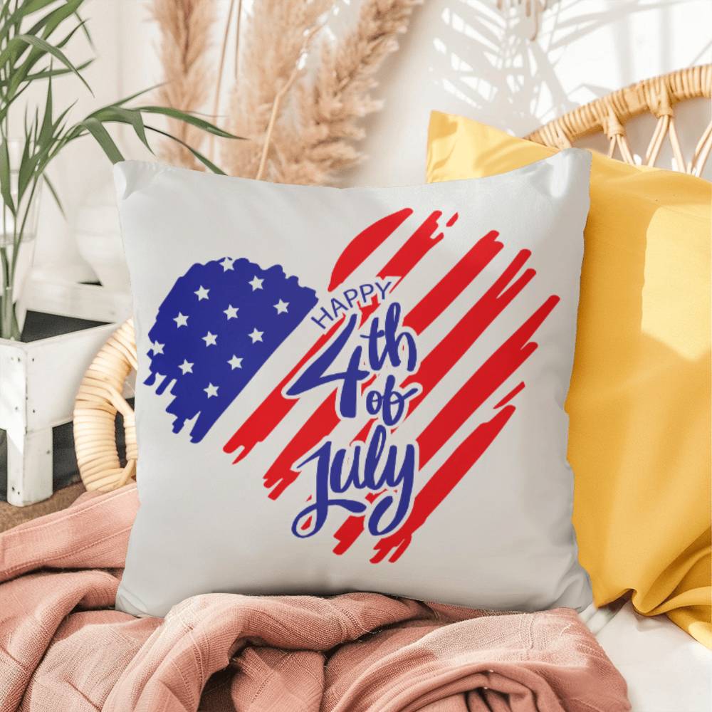 Heart of America Patriotic Indoor-Outdoor Pillow