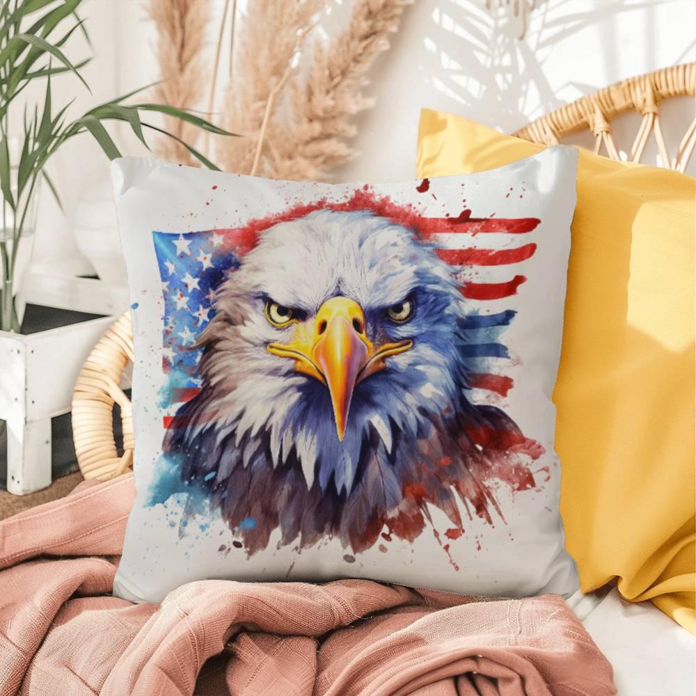 Patriotic Eagle Comfy Indoor-Outdoor Pillow