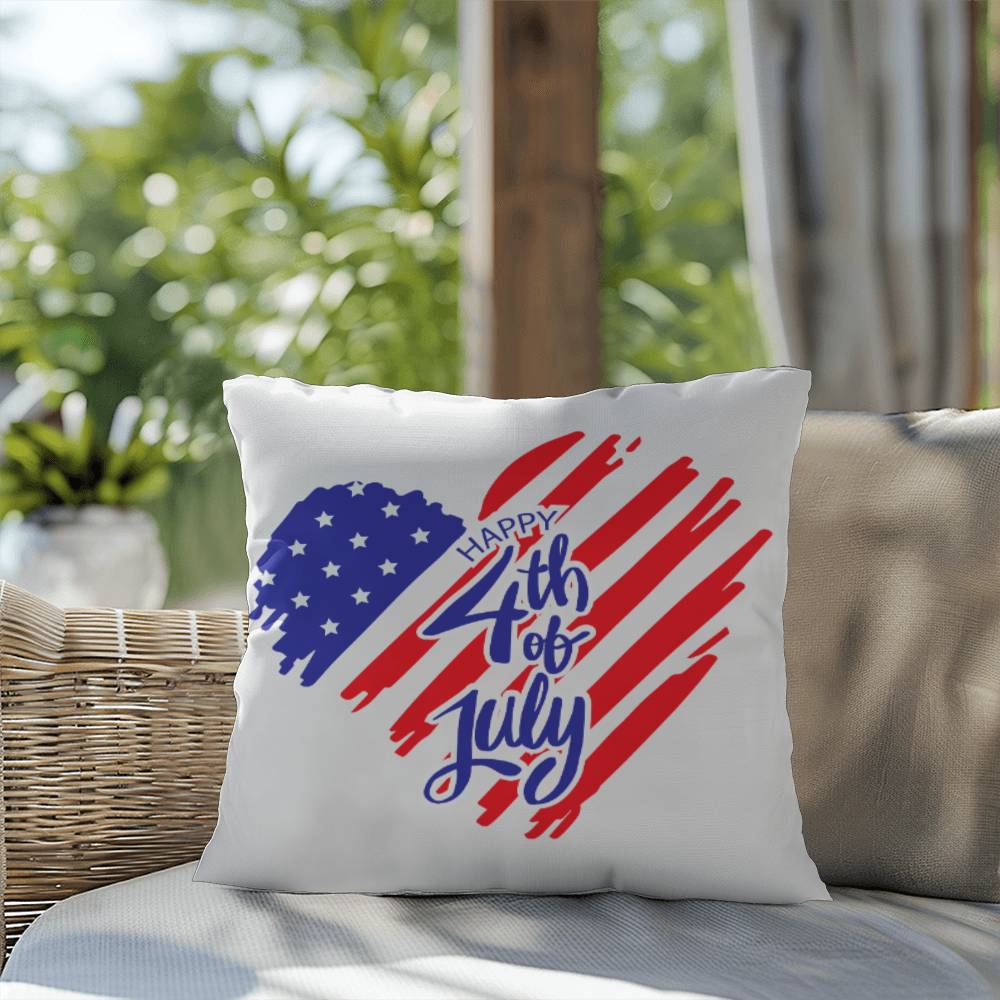 Heart of America Patriotic Indoor-Outdoor Pillow