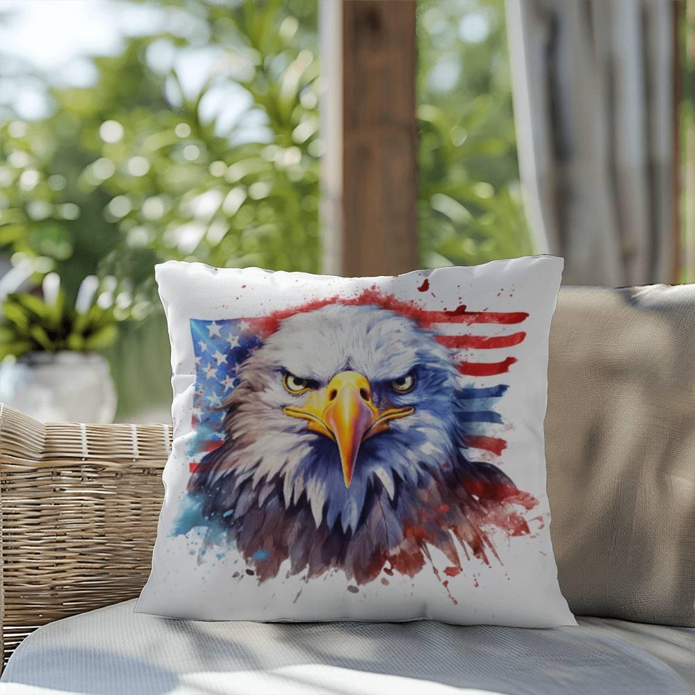 Patriotic Eagle Comfy Indoor-Outdoor Pillow