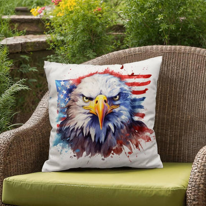 Patriotic Eagle Comfy Indoor-Outdoor Pillow