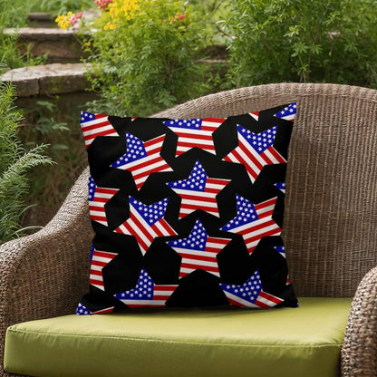 America Stars Patriotic Indoor-Outdoor Pillow