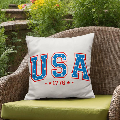 USA 1776 Patriotic Indoor-Outdoor Pillow