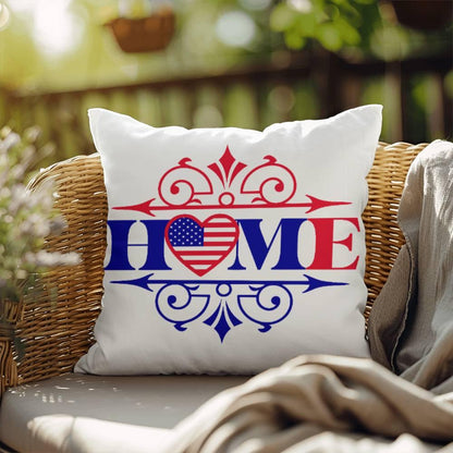 Patriotic Home Comfy Indoor-Outdoor Pillow