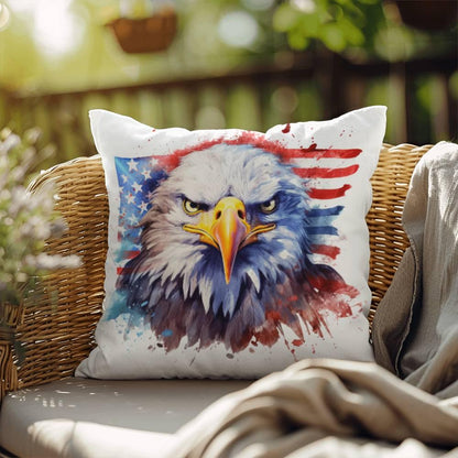 Patriotic Eagle Comfy Indoor-Outdoor Pillow