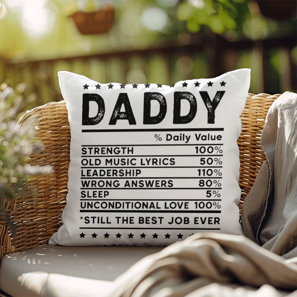 Daddy Recipe Comfy Indoor-Outdoor Pillow