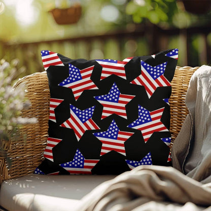 America Stars Patriotic Indoor-Outdoor Pillow