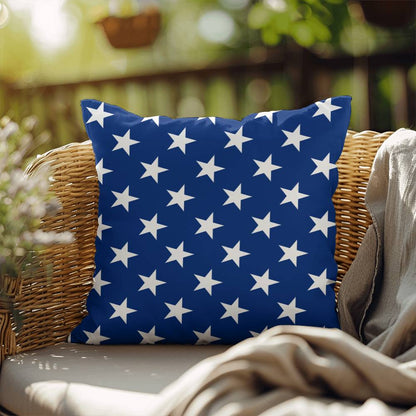 American Flag Stars and Stripes Patriotic Indoor-Outdoor Pillow