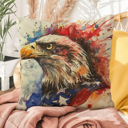 Patriotic Eagle Home Decor Indoor-Outdoor Pillow