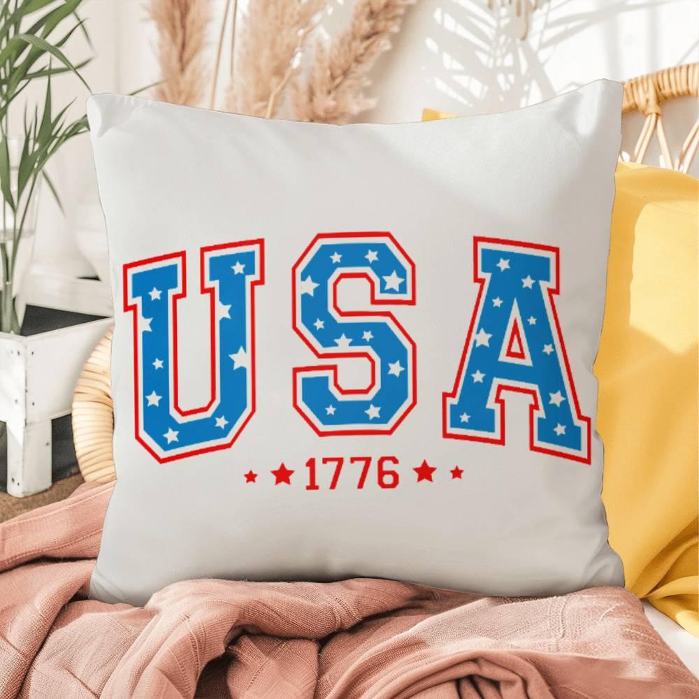 USA 1776 Patriotic Indoor-Outdoor Pillow